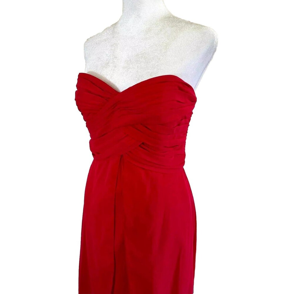 Womens Davids Bridal Tube Dress Prom Wedding Formal Hot Pink Size 6
